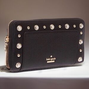 KATE SPADE Pearl Studded Kaden Zip Wallet - Collectors Edition